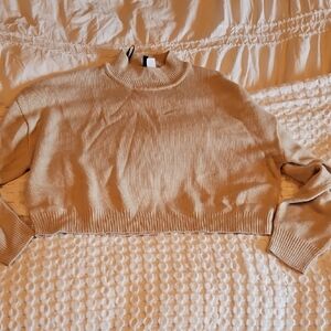 H&M Women's Beige Turtleneck Sweater